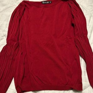 Cranberry colored pullover sweater